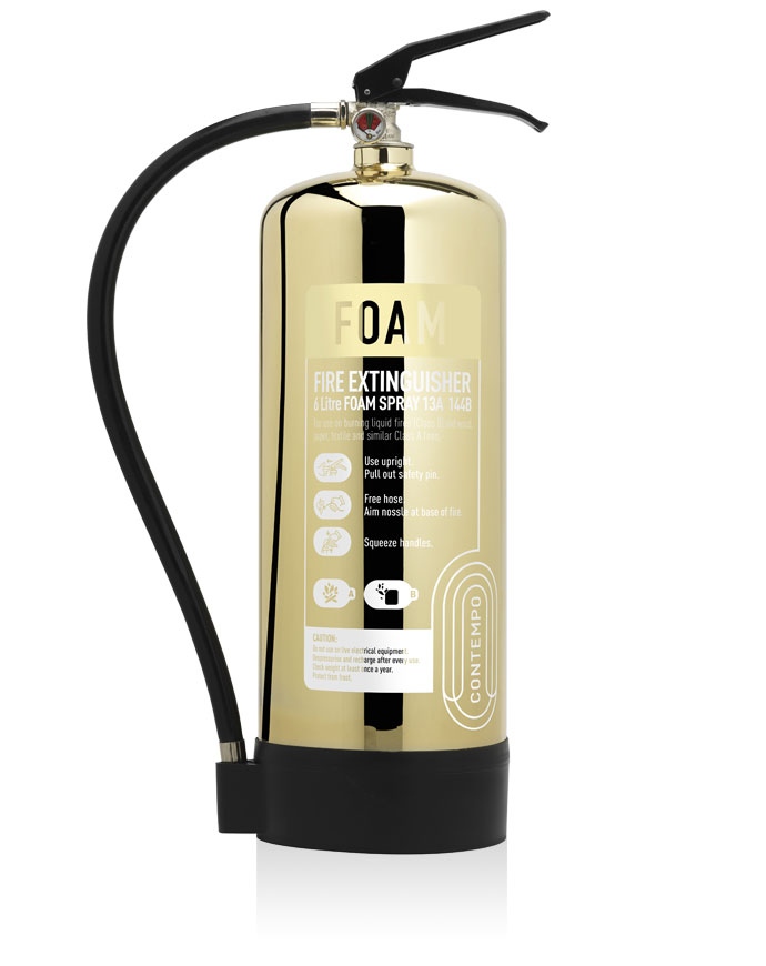 Contempo Polished Gold Extinguishers